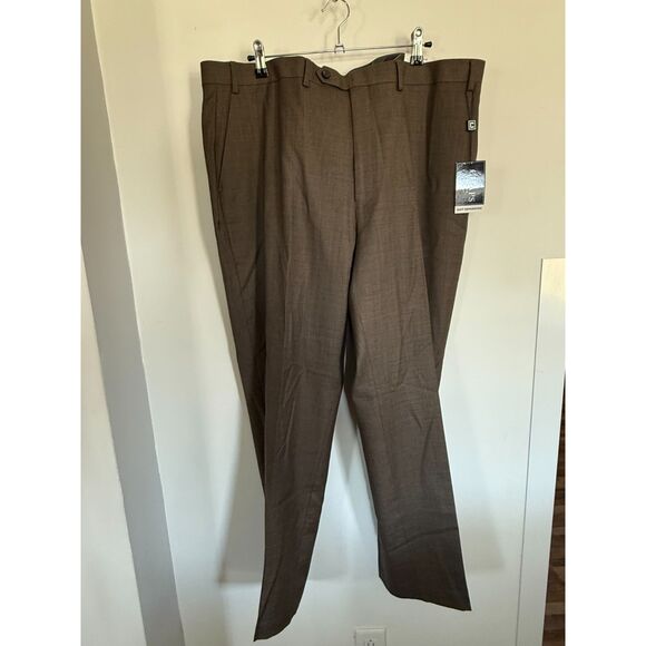 CHAPS NEW Wool Trousers Sz 42x32 Beige Retail $120 - Picture 5 of 8